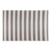 Stone/White Stripe Outdoor Rug 4X6 Ft