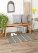 Gray & Cream Farmhouse Check Rug 26X40