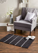 Black & Cream Farmhouse Check Rug 2x3