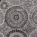 Black Kaleidoscope Tufted Mat 17.75X29.5