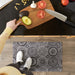 Black Kaleidoscope Tufted Mat 17.75X29.5