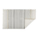 Gray Printed Off-White Hand-Loomed Shag Rug 4X6 Ft