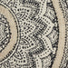 Black Printed Natural Hand-Loomed Shag Rug 4X6 Ft