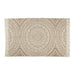 Stone Printed Natural Hand-Loomed Shag Rug 4X6 Ft