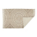 Stone Printed Natural Hand-Loomed Shag Rug 4X6 Ft