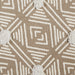 Stone Diamond Printed Off-White Hand-Loomed Shag Rug 4X6 Ft