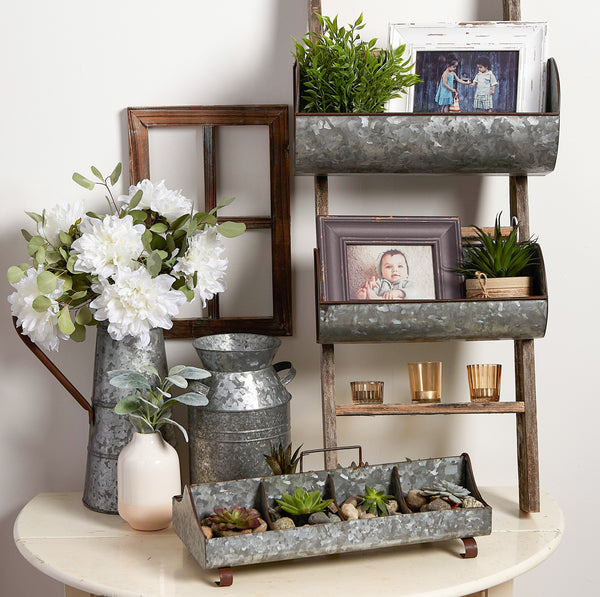 Offers Farmhouse Galvanized Metal Storage Shelf