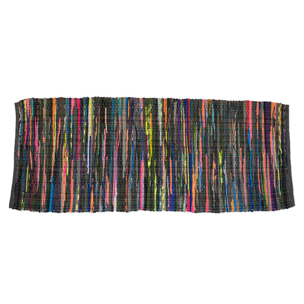 Multi Color Rag Rug 2Ft 3In X 6Ft