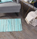 Rag Rug Multi Aqua 2x3 ft
