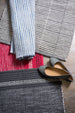 Gray Squares Recycled Yarn Rug 2X3 Ft
