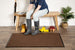 Brown Ribbed Walk Off Utility Runner