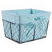 Small Rustic Bronze Chicken Wire Aqua Liner Basket Set of 3