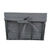 Medium Vintage Grey Wire Grey Liner Basket Set of 2