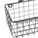 Farmhouse Vintage Décor, Wire Wall Basket, Medium, Black, 2 Piece