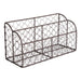 Rustic Bronze Chicken Wire Metal Desktop Letter Holder