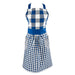 Navy White Gingham Apron