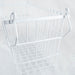 Metal Basket White Rectangle Small