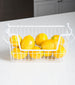 Metal Basket White Rectangle Small