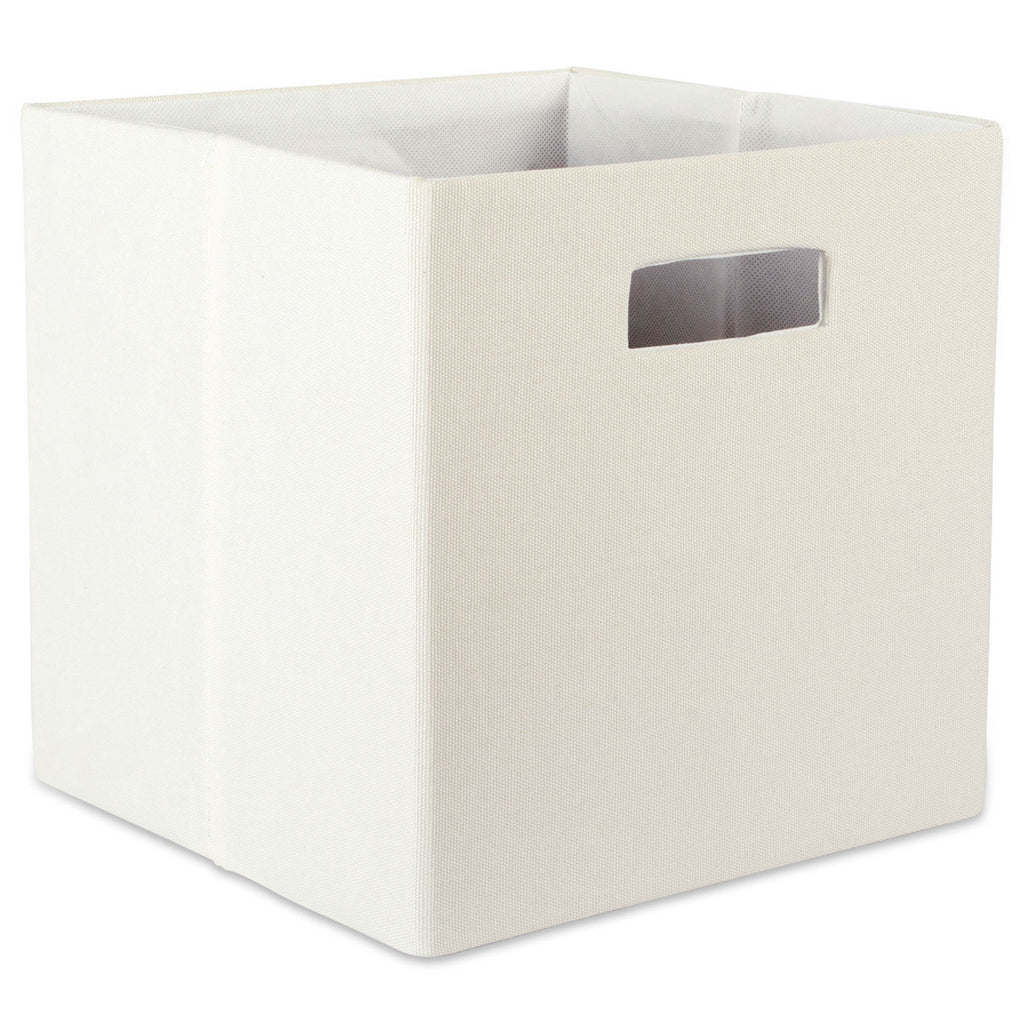 Polyester Cube Soft Off White Square 11x11x11