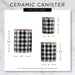 White Marble Ceramic Canister Set of 3