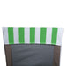 Green Stripe Lounge Chair with Beach Towel Top