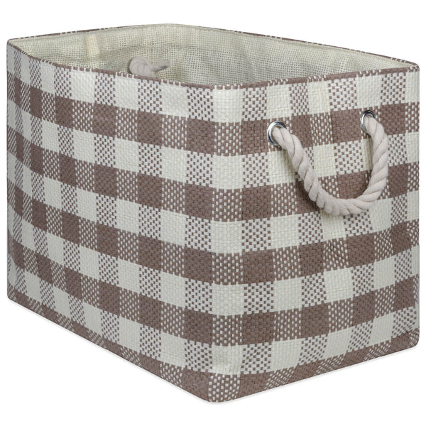 Paper Bin Checkers Stone Rectangle Large 17 x 12 x 12