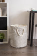 Chevron Stone Round Medium Paper Bin