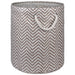 Chevron Stone Round Medium Paper Bin