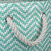 Paper Bin Chevron Aqua Round Large