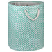 Paper Bin Chevron Aqua Round Large