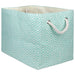 Geo Diamond Aqua Rectangle Medium Paper Bin