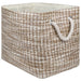 Paper Bin Tweed Stone Rectangle Large 17 x 12 x 12