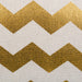 Polyester Bin Chevron Gold Round Large