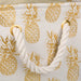 Pineapple Gold Rectangle Medium Polyester Bin