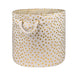 Polyester Bin Dots Gold Round Large