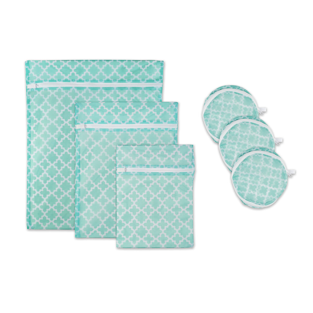 Aqua Lattice Set C Mesh Laundry Bag Set of 6