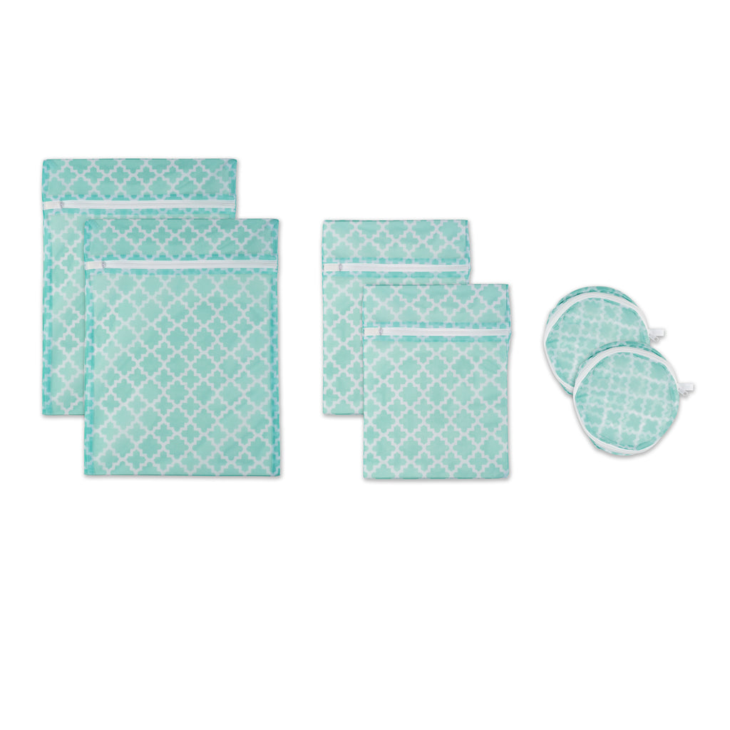 Aqua Lattice Set F Mesh Laundry Bag Set of 6