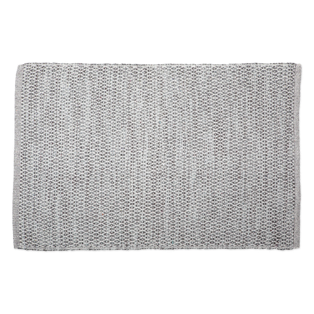 Gray Diamond Recycled Yarn Rug 2X3 Ft