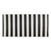 Black/White Stripe Outdoor Floor Runner 3X6 Ft