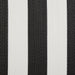 Black/White Stripe Outdoor Floor Runner 3X6 Ft