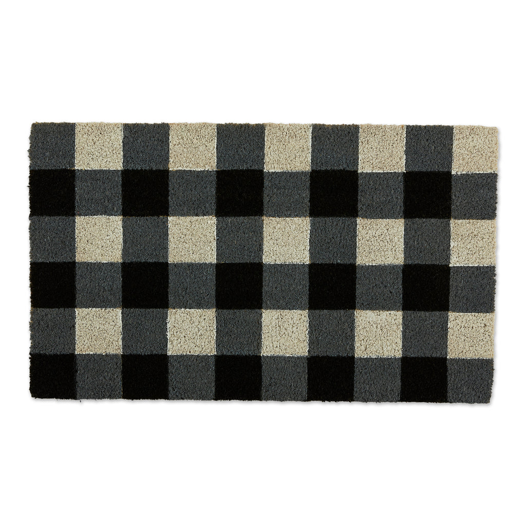 Black & White Buffalo Check Doormat