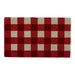 Red & White Buffalo Check  Doormat