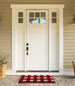 Red & White Buffalo Check  Doormat