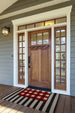 Red & White Buffalo Check  Doormat