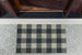 Gray & White Buffalo Check Doormat