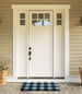 Navy & White Buffalo Check  Doormat