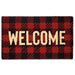 Buffalo Check Welcome Doormat