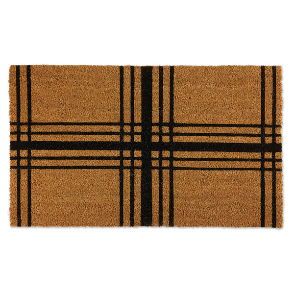 Black Farmhouse Plaid Doormat