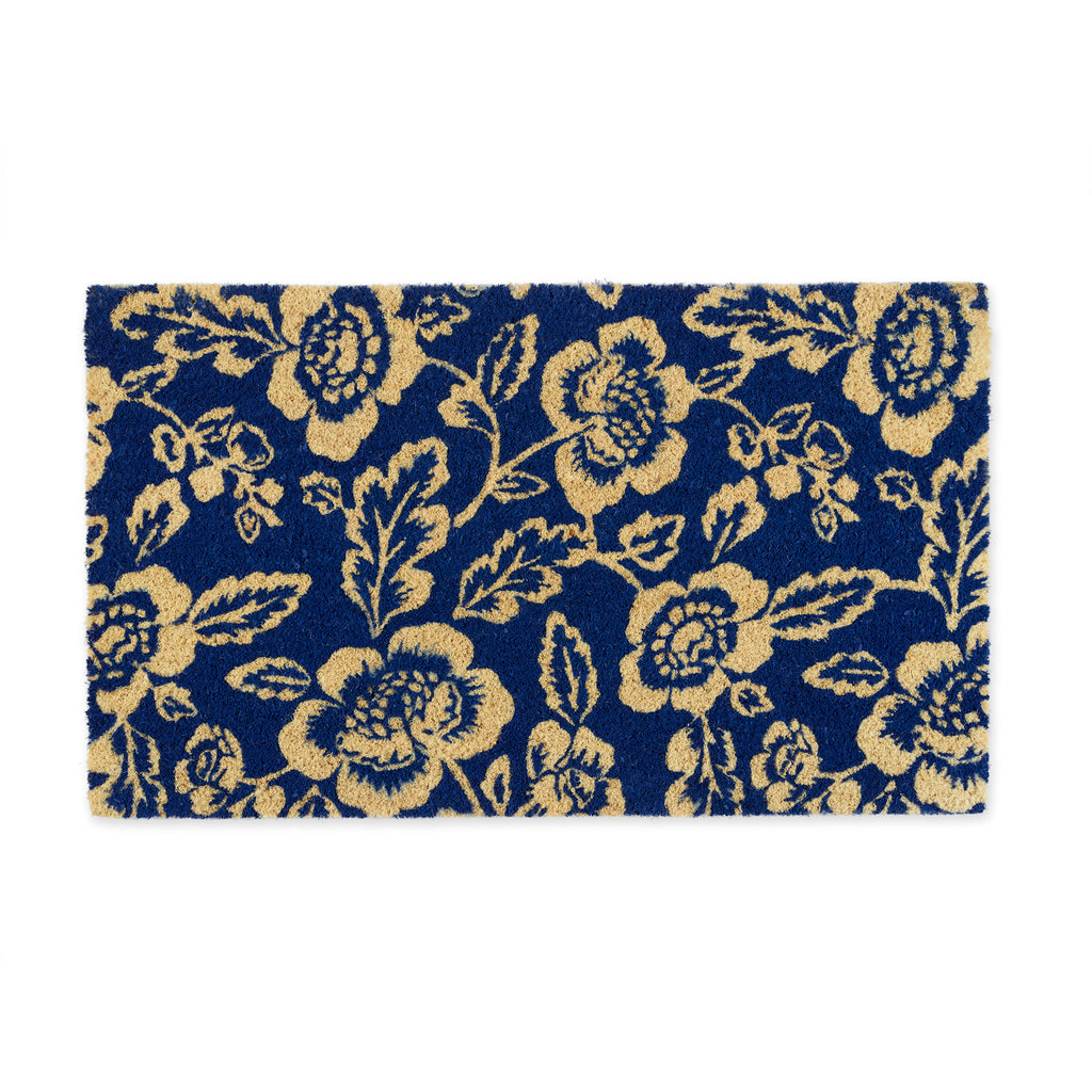 Blue Peonies Doormat