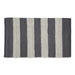 Gray/White Stripe Rag Rug 2X3Ft